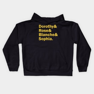 Funny Names x Golden Girls (Gold) Kids Hoodie